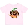 thumbnail image 3 of Inktastic Cheetah Print Pretty Pumpkin with Fall Leaves Boys or Girls Toddler T-Shirt, 3 of 5