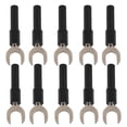 thumbnail image 2 of Conector Tipo Banana En Forma De U, Cobre Rojo + PA 10 Piezas Conectores Tipo Banana En Forma De U De Apertura 8 Mm / 0,3 Pulgadas Para Multímetro ANGGREK Como se muestra en la descripción, 2 of 8