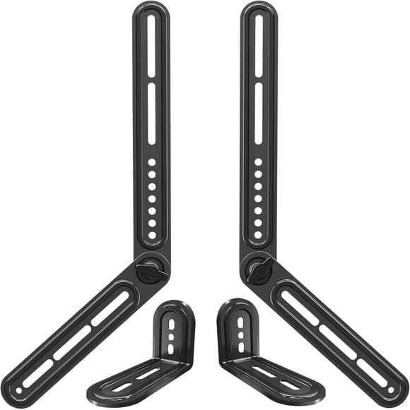 Mounting Dream Soporte de Barra de Sonido para Montar Encima o Debajo del televisor Se Adapta a la mayoría de Barras de Sonido de hasta 15 Libras, con Placas de extensión largas