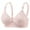 1_Pink, variant on loopsun Bras for Womens,Women's Non Steel Ring Style Printed Gathered Middle Button Breathable Underwear Daily Bra