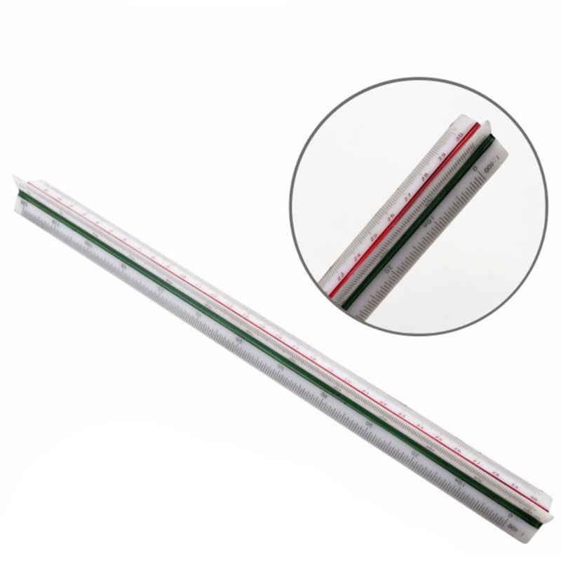 HGYCPP Architect Scale Ruler 12Inch ColorCoded ProfessionalGrade
