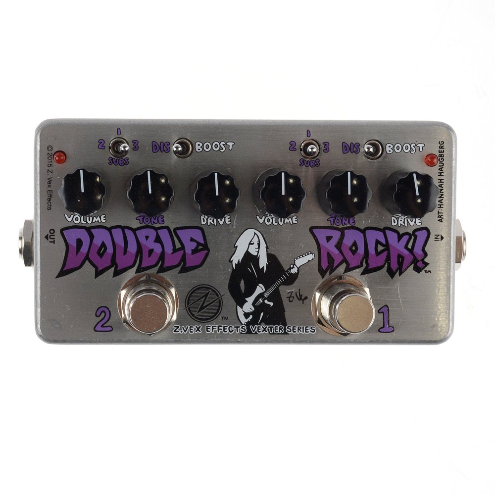 ZVex Double Rock! Vexter Distortion Guitar Pedal