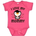 thumbnail image 3 of Inktastic I Love My Mommy with Cute Penguin and Hearts Girls Baby Bodysuit, 3 of 5
