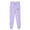 Purple, variant on Women's Sweatpants Fleece Lined Baggy Straight Leg Lounge Pants Women Casual Trousers And Trousers Plus Velvet Running Fitness Sports Pants Black L