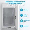 thumbnail image 6 of GPED BathTub Mat, Non-Slip Bath Mat, Machine Washable Shower Mat for Bathtub Floor Liner Mats with Suction Cups and Drain Holes, Clean and Soft on Feet, 34x22 Inch for Bathroom Floor, Gray, 6 of 6