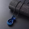 thumbnail image 3 of Infinity Love Urn Pendant Stainless Steel Snake Chain Cremation Jewelry for Ashes for Woman Free Filling Tools Include, 3 of 5