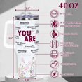 thumbnail image 2 of Christian Gifts for Women - Christian 40oz Tumbler Travel Cup - Birthday, Christmas Gifts for Women - Religious, Self Care Inspiration Gifts, 2 of 6