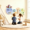 thumbnail image 2 of Qaba Tableau d'Activités Montessori Chenille, Mur Sensoriel pour Enfants, 7 Activités, 2 of 10