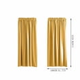 thumbnail image 4 of Fmbmuo Solid Black Out Curtains Gold Room Darkening Thermal Insulation Decorations， Machine Washable 1 pcs Modern Rod Pocket Window Curtains， Bedroom/Living Room,45 Inch, 4 of 5