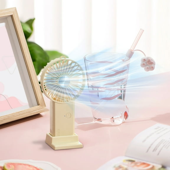 XGFHYJEH Hand Held Fan, Mini Fan Handheld, Hand Held Fan Rechargeable, Portable Folding Hand Held Cooling Fan