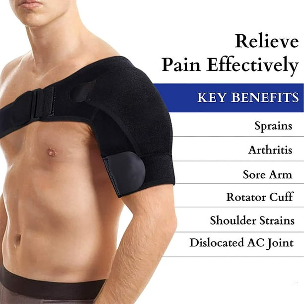Healthy Lab Co Compression Shoulder Brace For Men And Women  Compression  Support For Torn Rotator Arthritis, Sore Arm, Torn Rotator Cuffs, Shoulder  S 