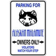 thumbnail image 1 of Boys Parking for Alaskan Malamute Funny Signs Wall Decal Decoration Violaters Watch Your Steps Sign Lasts Years and Easily Removable - Size: 15 In(W) x 30 In(H), 1 of 3