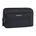 thumbnail image 2 of Men Belt Pack Canvas Wallet Pouch Phone Holder Sports Outdoor Bag, Black, 2 of 5