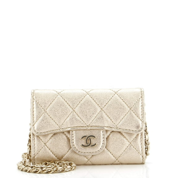 Pre-Owned CHANEL Rebag Classic Flap Chain Belt Bag Quilted Lambskin Mini