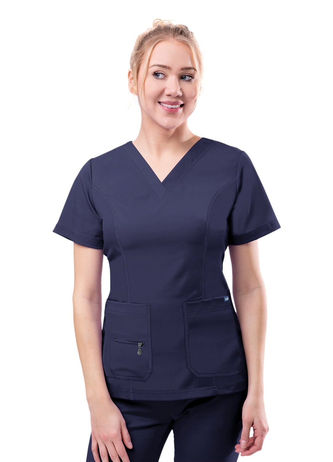 Adar Adar Pro Scrubs For Women Elevated VNeck Scrub Top Walmart