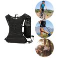 thumbnail image 4 of Hydration Backpack Large Capacity Ultralight Storage Knapsack Breathable Mountaineering Vest Bag Camping Sports Backpack (Black), 4 of 13