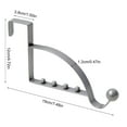 thumbnail image 5 of Over The Door Hook Door Hanger Hook Rack Over The Door Towel Rack Valet Hooks, 5 of 17