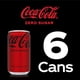 thumbnail image 4 of Coke Zero Sugar Mini-Can 7.5 fl oz, 6 Pack (Package May Vary), 4 of 5