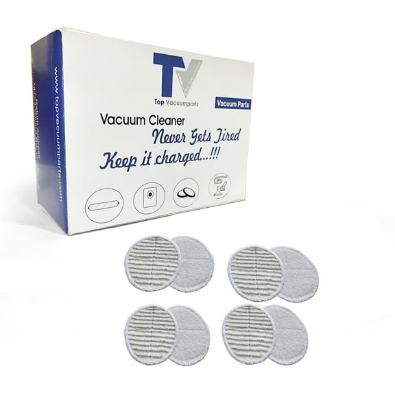 Replacement Part For Bissell Pads for Spinwave 2039A 2124 [Included 4 Soft Pads 4 Scrubby Pads] # 1611297, 1611298