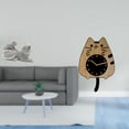 thumbnail image 2 of Figura de escritorio,Estatua de gato,linda estantería,escritorio,decoración del hogar,Reloj de pared,Reloj de pared decorativo con diseño de gato para sala de estar,silencioso,Reloj de pared, 2 of 8