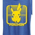 thumbnail image 3 of Pokémon - Retro Synthwave Pikachu -  Women's Short Sleeve Graphic T-Shirt, 3 of 5