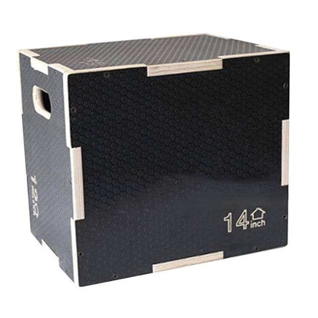 PLYO Box AGITITY Box Fuerza entrenamiento de madera multifuncional para el gimnasio en casa 3 en 1 Equipo de ejercicio para el entrenamiento Paso S