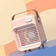 thumbnail image 4 of Mini enfriador de aire portátil de sobremesa con USB, ventilador de refrigeración con 3 velocidades, color rosa, 4 of 5