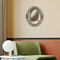 thumbnail image 4 of Simon's Shop Vintage Silver Mirror 10.5''x12.5'' Oval Wall Desk Mirror with Floral Carvings for Home Decor, Makeup Mirror, 4 of 6