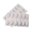 thumbnail image 1 of Zhuge Molde de silicona con forma de rodaja de limón para decoración de tartas, molde para hornear, molde para mousse de postre francés, molde de silicona para mousse, 12 cavidades (blanco), 1 of 5