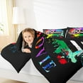 thumbnail image 4 of Manfei Movie Theater Theme King Size Comforter Sets,Cinema Clapperboard Bedding Comforter Set,Watercolor Splash Ink Bedding Set For Girl,Microfiber Bedroom Decor Reversible,3-Piece, 4 of 8