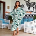 thumbnail image 2 of XYZCANDO Women Kaftan Dresses Plus Size Bathing Suit Cover Up Fish Camo Caftan Beach Dress for Swimwear Summer Casual Dress Loose Batwing Sleeve Beach Cover Up for Vacation Pool Party, 2 of 7