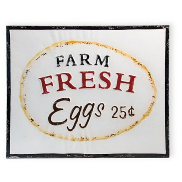 Boston International HHC18446 Farm Fresh Eggs Sign