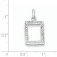 thumbnail image 3 of Sterling Silver Image Cadre Charme QC12 (23mm x 14mm), 3 of 3
