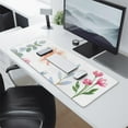 thumbnail image 2 of Big Gaming Mouse Pad with Beautiful Flowers Anime Design - XL Desk Mat, Laptop Keyboard Mat with Stitched Edges - Ideal Women's Office Decor & Desk Accessories - 31.5x11.8 inches, 2 of 7