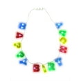 thumbnail image 2 of Nicky Bigs Novelties Light up LED Happy Birthday Party Letters Flashing Necklace, One Size, 2 of 4