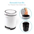 Pure Clean PKSVB18WT Smart Garbage Bin Trash Can with Builtin Dirt
