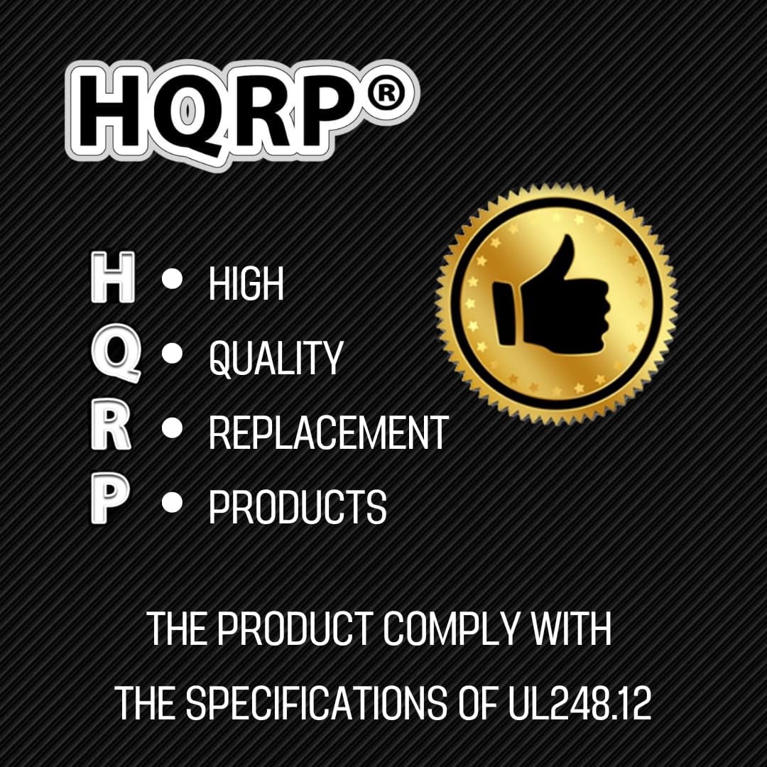 HQRP 5-Pack HCNR020 20 Amp 250V Dual Element Time-Delay Fuse, Class RK5 Replacement for Bussmann BP/FRN-R-20, Edison ECNR20, Littelfuse FLNR020.T FLN-R-20 FLNR-20