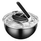 thumbnail image 2 of Escurridor de de material acero inoxidable, colador de secado capacidad, de verdura sistema de drenaje de tazón para perfecl Escurridor de ensalada, 2 of 8