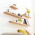 thumbnail image 3 of Miangastore Khaki Wall Rack for Home Use Strong Load-bearing Ability Synthetic Material 7.9 Inches, 3 of 9