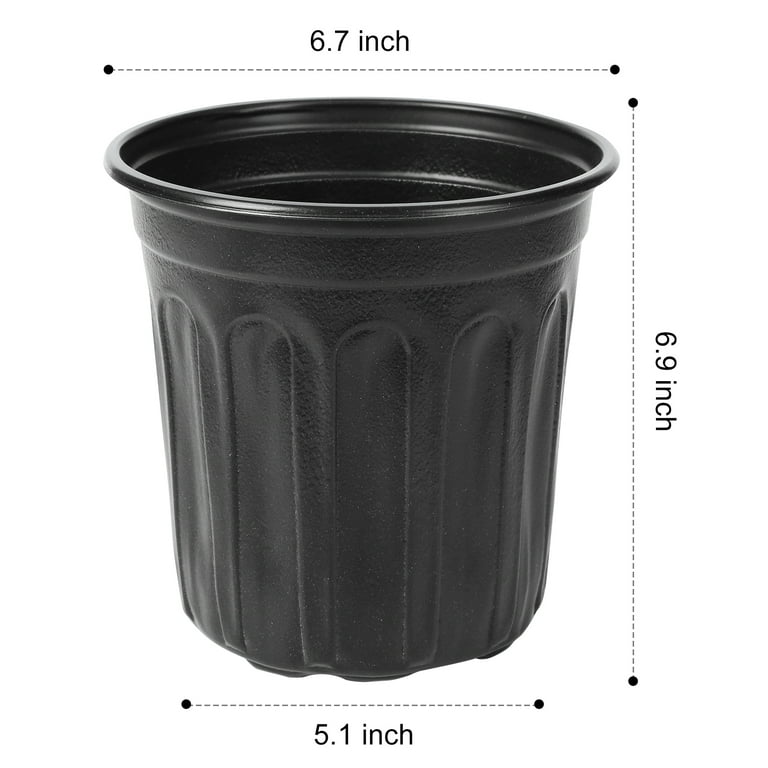 GROWNEER 24 Set 6 1 Gallon for Plants Flexible Nursery Pot with Drainage  Hole and 15 Pcs Plant Labels, Flower Plant Container for Indoor Outdoor