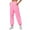 Pink, variant on Womens Casual Pants Womens' Fleece Lined Wide Straight Leg Workout High Waist Yoga Sweat Pant With Pockets Womens Slacks Beige L