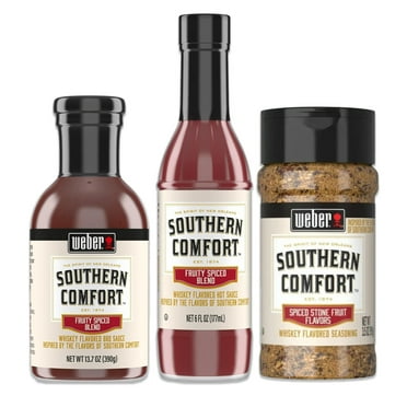 Southern Comfort Variety 3 Pack- Hot Sauce, Barbecue Sauce, and Seasoning