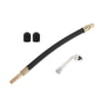 thumbnail image 1 of 1 juego de extensión de válvula de llanta de cobre de 90 grados con adaptador de inflado de llanta de plástico duradero de 210 mm para automóvil, motocicleta, RV, camión, bicicleta, 1 of 1