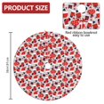 thumbnail image 2 of 36 Inch Christmas Tree Skirt – Velvet Plush Tree Mat, Soft Thickened Polyester with Red Ties, Single-Sided Printing, Available in 30in/36in/48in, Perfect for Holiday Xmas Tree Decoration, 2 of 7