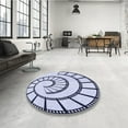 thumbnail image 4 of Ahgly Company Machine Washable Indoor Rectangle Transitional Lavender Blue Area Rugs, 5' x 7', 4 of 7
