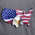 thumbnail image 3 of CafePress - Bald Eagle Over American Flag T Shirt - Mens Tri-blend T-Shirt, 3 of 4