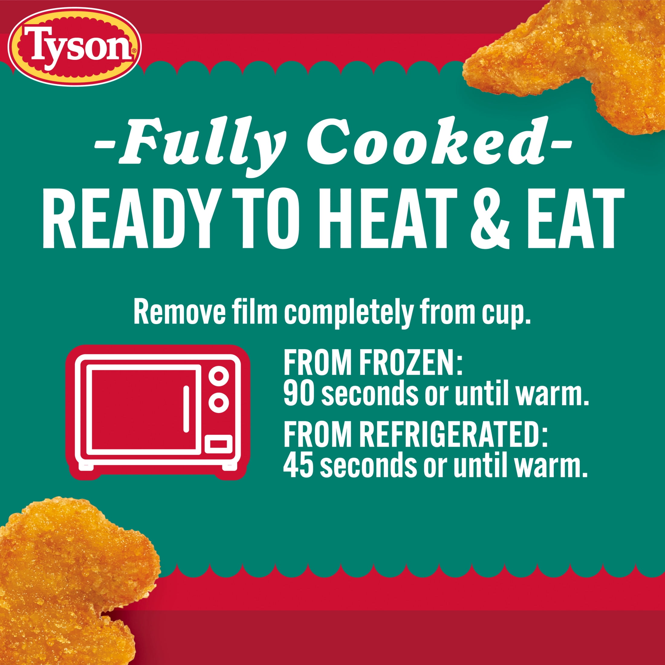 Tyson Mini Dino Nuggets Cup, 5.3 oz (Frozen, Fully Cooked)
