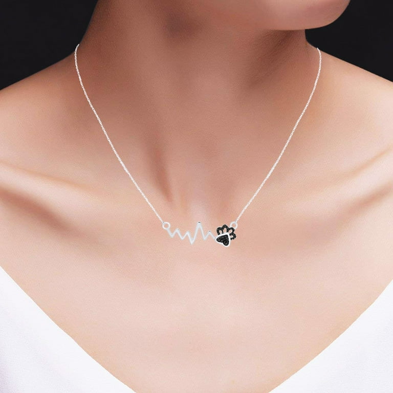 Heartbeat hotsell paw necklace