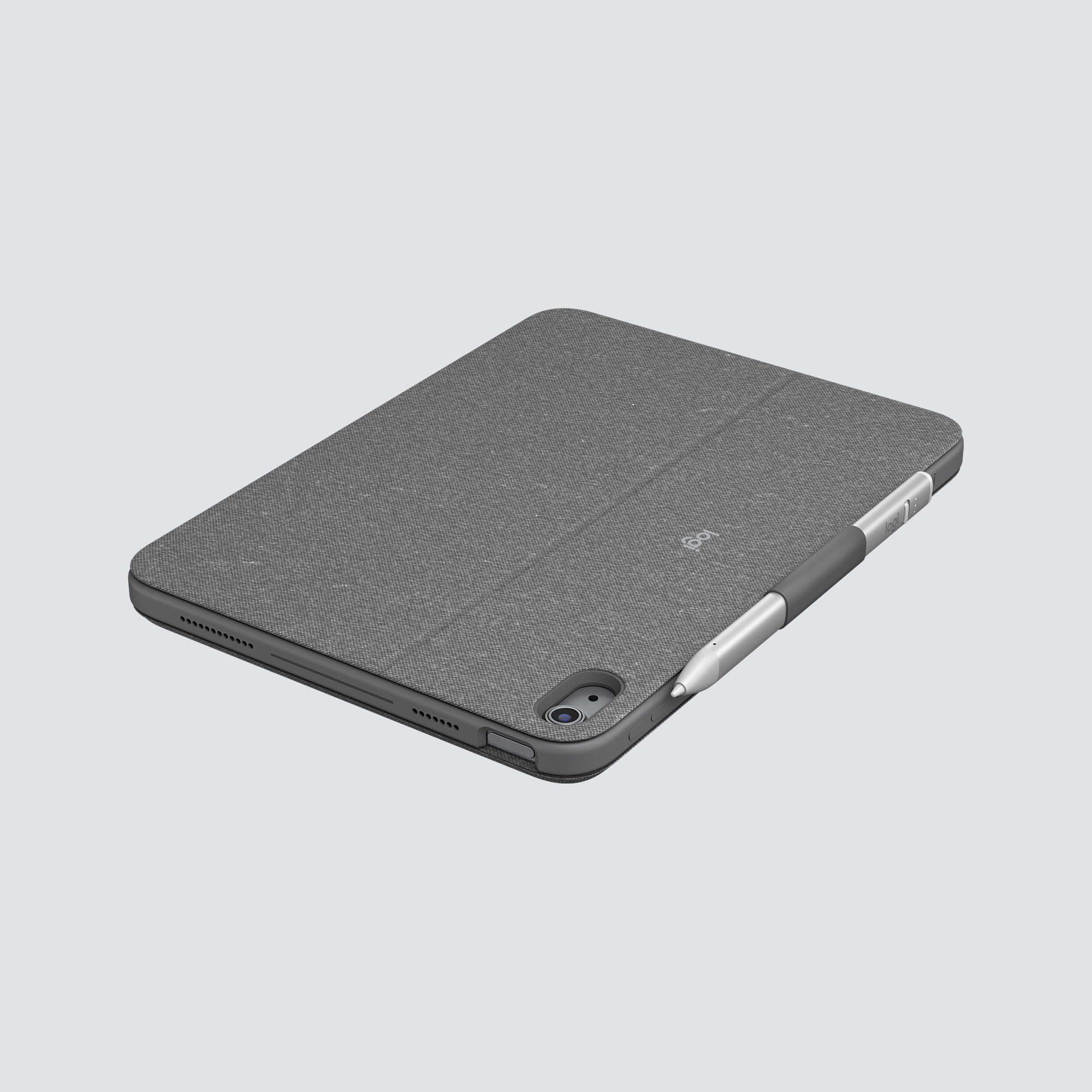 Logitech Combo Touch, Detachable iPad Keyboard Case (10th gen and A16) with Large Precision Trackpad, Full-Size Backlit Keyboard, Oxford Gray