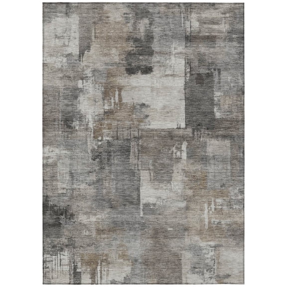 Dalyn Rugs Machine Washable Indoor/Outdoor Chantille ACN2069 Pewter 2'6" x 3'10" Rug